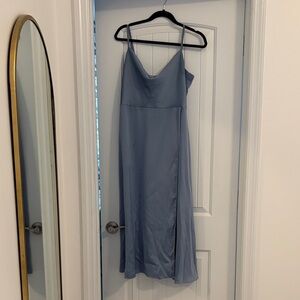 Azazie Slate Blue Dress
